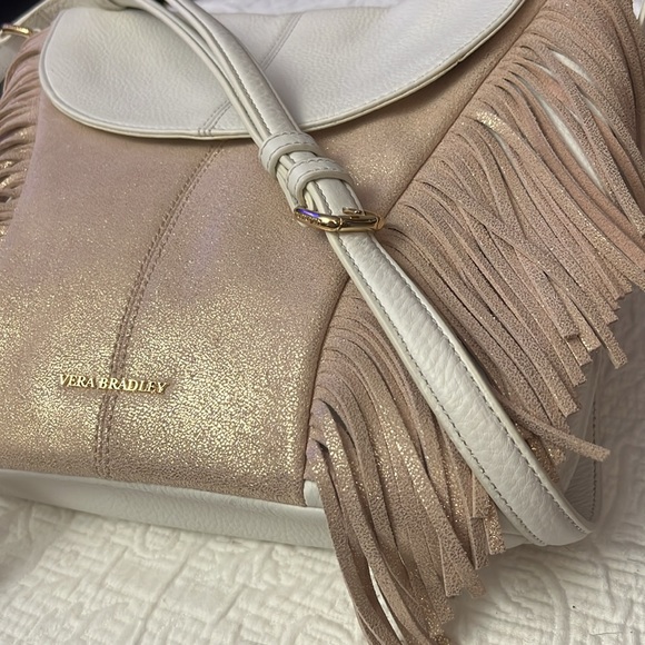 Fabulous Vera Bradley Meredith Fringed Leather Crossbody - Picture 15 of 15